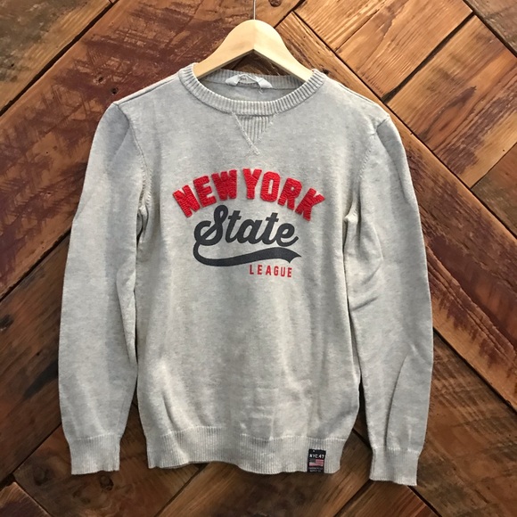 Girls H&M Long Sleeve NYC sweater Size 10-12 - Picture 1 of 5